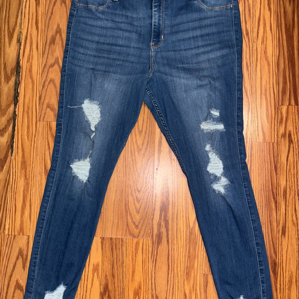 Hollister High-Rise Blue Jean Leggings